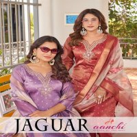 AANCHI JAGUAR SHIMMER JACQUARD READYMADE BEAUTIFUL DESIGN 3PCS DRESS
