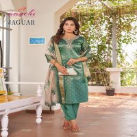 AANCHI JAGUAR SHIMMER JACQUARD READYMADE BEAUTIFUL DESIGN 3PCS DRESS