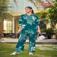 TIPS AND TOPS LIFESTYLE RAYON SHOP TRENDY FULL STITCH CO-ORD SETS