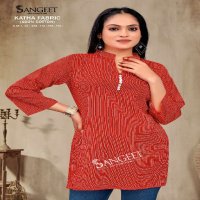 SANGEET KATHA WHOLESALE PURE COTTON FULLY STITCH SHORT TOPS