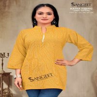 SANGEET KATHA WHOLESALE PURE COTTON FULLY STITCH SHORT TOPS