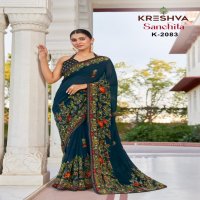 KRESHVA SANCHITA DANI GEORGETTE ETHNIC STYLE SAREE ONLINE