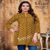 SANGEET BHOOMI VOL 3 COTTON PRINT READYMADE STYLISH BIG SIZE WESTERN TOPS