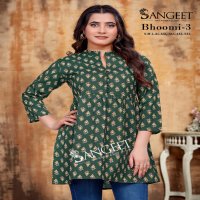 SANGEET BHOOMI VOL 3 COTTON PRINT READYMADE STYLISH BIG SIZE WESTERN TOPS