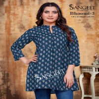 SANGEET BHOOMI VOL 3 COTTON PRINT READYMADE STYLISH BIG SIZE WESTERN TOPS