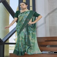 VALLABHI PRINT REVIKA GEORGETTE ELEGANCE SAREE WITH BLOUSE
