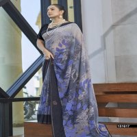 VALLABHI PRINT REVIKA GEORGETTE ELEGANCE SAREE WITH BLOUSE