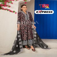 AMBIKA EXPRESS ETHNIC STYLE FULL STITCH RAYON COMBO SET 3PCS DRESS