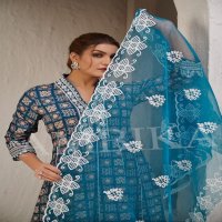 AMBIKA EXPRESS ETHNIC STYLE FULL STITCH RAYON COMBO SET 3PCS DRESS