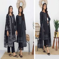 REGALIA SALINA BLACK AND WHITE CHAPTER 3 WHOLESALE LAWN ORIGINAL PAKISTANI SUITS