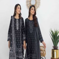 REGALIA SALINA BLACK AND WHITE CHAPTER 3 WHOLESALE LAWN ORIGINAL PAKISTANI SUITS