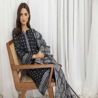 REGALIA SALINA BLACK AND WHITE CHAPTER 4 WHOLESALE LAWN ORIGINAL PAKISTANI SUITS