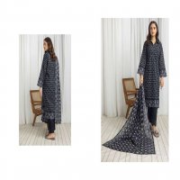 REGALIA SALINA BLACK AND WHITE CHAPTER 4 WHOLESALE LAWN ORIGINAL PAKISTANI SUITS