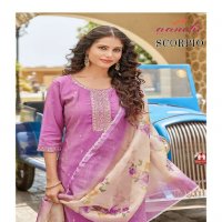 AANCHI PRESENT SCORPIO WHOLESALE READYMADE 3 PCS STRAIGHT CONCEPT SUITS