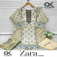 AL KARAM ZARA VOL-2 WHOLESALE READYMADE PAKISTANI KARACHI KURTI PANT WITH DUPATTA