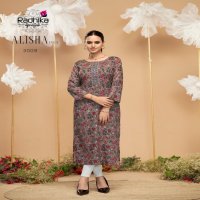 RADHIKA LIFESTYLE ALISHA VOL 3 RAYON READYMADE PLUS SIZE LONG KURTIS