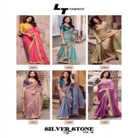 SILVER STONE VOL 10 BY LT FASHION MALAI SILK DESIGNER SAREES