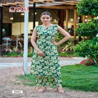 OSSM SUMMER THREADS VOL 3 READYMADE COTTON CLASSIC KURTI WITH PANT