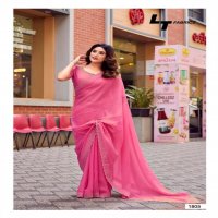 LT FABRICS SILVER STONE VOL 18 NYLON XCATONIC SATIN FASHIONABLE SAREES