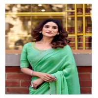 LT FABRICS SILVER STONE VOL 18 NYLON XCATONIC SATIN FASHIONABLE SAREES