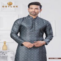 OUTLUK VOL 136 JACQUARD SILK READYMADE CLASSIC MENS KURTA PAJAMA WHOLESALER
