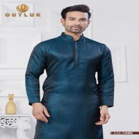 OUTLUK VOL 136 JACQUARD SILK READYMADE CLASSIC MENS KURTA PAJAMA WHOLESALER