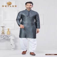 OUTLUK VOL 136 JACQUARD SILK READYMADE CLASSIC MENS KURTA PAJAMA WHOLESALER