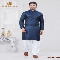 OUTLUK VOL 136 JACQUARD SILK READYMADE CLASSIC MENS KURTA PAJAMA WHOLESALER