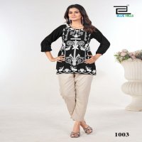RABBIT BY BLUE HILLS RAYON READYMADE WESTERN TOP FOR GIRLS