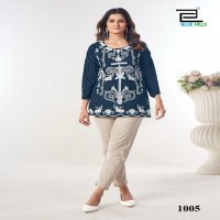 RABBIT BY BLUE HILLS RAYON READYMADE WESTERN TOP FOR GIRLS