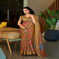 SIDDHARTH SILK MILLS LIBAS COTTON BRASSO SHOP TRENDY SAREE WHOLESALER