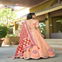 ANANTESH LIFESTYLE 5043 SEMI STITCH COSMOS VISCOSE BRIDAL CHANIYA CHOLI ONLINE
