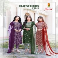 MASTER DASHING VOL 3 CAPSULE PRINT READYMADE FASHIONABLE 3PCS DRESS
