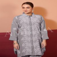 KHUSHI BY AMBIKA KURTI NATURAL CRAPE READYMADE STYLISH COMBO CO-ORD SETS