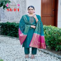 MYSTIC 9 SUFI VOL 1 BANGLORE SILK FULLY STITCH GORGEOUS LOOK SALWAR KAMEEZ SET