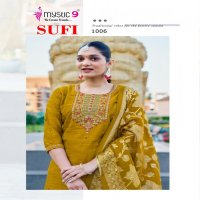 MYSTIC 9 SUFI VOL 1 BANGLORE SILK FULLY STITCH GORGEOUS LOOK SALWAR KAMEEZ SET