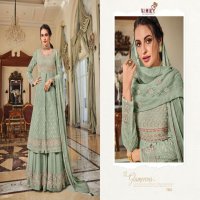 RIYAAZ BY VAMIKA GEORGETTE EMBROIDERY TRADITIONAL READYMADE TOP WITH PLAZZO & DUPATTA SET