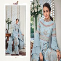 RIYAAZ BY VAMIKA GEORGETTE EMBROIDERY TRADITIONAL READYMADE TOP WITH PLAZZO & DUPATTA SET