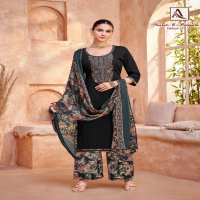 ALOK SUITS LAUNCH NUSRAT E PATIYALA VOL 21 UNSTITCHED ZAM STYLE PATIYALA SUITS