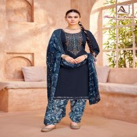 ALOK SUITS LAUNCH NUSRAT E PATIYALA VOL 21 UNSTITCHED ZAM STYLE PATIYALA SUITS