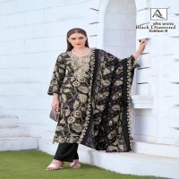 ALOK SUIT LAUNCH BLACK DIAMOND VOL 8 RAYON PAKISTANI SUITS