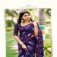 SR PUMPUM VOL 15 MUL MUL COTTON UNIQUE DESIGN SAREE