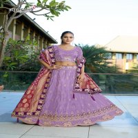 ANANTESH LIFESTYLE 5046 COSMOS VISCOSE SEMI STITCH STYLISH LEHENGA BLOUSE WITH DUPATTA