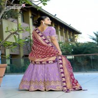 ANANTESH LIFESTYLE 5046 COSMOS VISCOSE SEMI STITCH STYLISH LEHENGA BLOUSE WITH DUPATTA