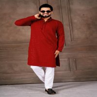 SHAAB JI VOL 1 RAYON SHIFLLI READYMADE FASHIONABLE DESIGN MENS KURTA