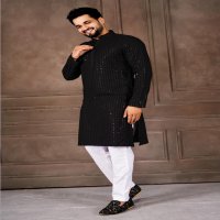 SHAAB JI VOL 1 RAYON SHIFLLI READYMADE FASHIONABLE DESIGN MENS KURTA