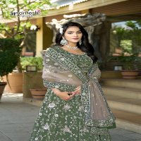 ANANTESH LIFESTYLE 5044 COSMOS TISSUE ETHNIC SEMI STITCH CHANIYA CHOLI
