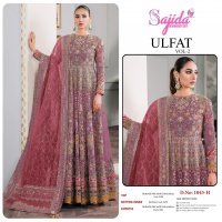 ULFAT VOL 2 BY SAJIDA DESIGNER BUTTERFLY NET 1045 PAKISTANI 3PCS DRESS