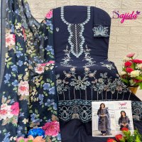 ZAIRA BY SAJIDA DESIGNER CAMBRIC COTTON PAKISTANI 3PCS DRESS MATERIAL