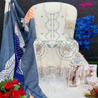 ZAIRA BY SAJIDA DESIGNER CAMBRIC COTTON PAKISTANI 3PCS DRESS MATERIAL
